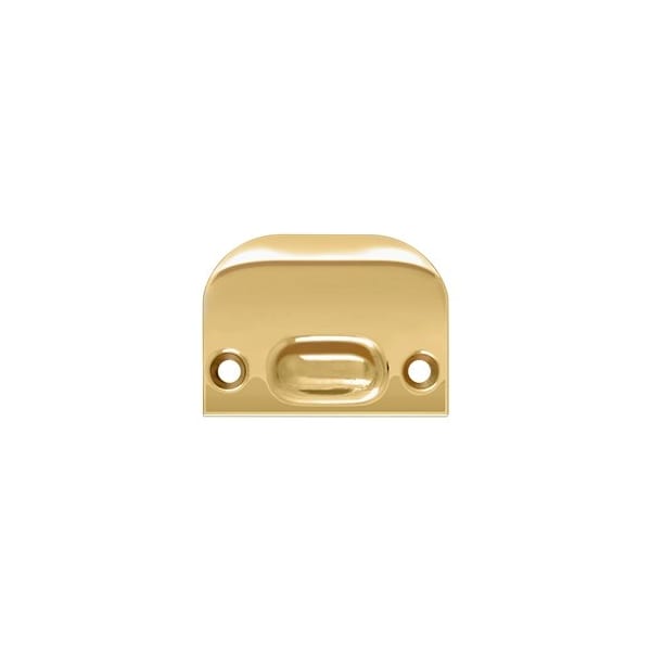 Full Lip Strike Plate, PVD Brass Finish, 10PK